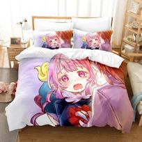 3D Printed Anime Miss Kobayashis Dragon Maid Kanna Bedding Set Boys Girls Twin Queen Size Duvet Cover Pillowcase Bed Kids Adult EU Single 135x200cm