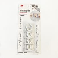 Self-Adhesive Wire Organizer Clips: Cable Management Clamps & Cord Fixers white