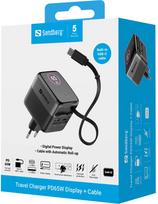Telefono įkroviklis Sandberg 441-74, 2 x USB Type-C/1 x USB Type-A, pilka sp., 65 W