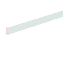 Grindjuostė Domoletti 559260, 2400 cm x 8 cm x 1.2 cm, balta sp.