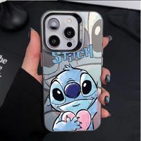 Mielas širdelės S-stitch dėklas telefonui Samsung Galaxy S26 S25 Edge S24 S23 S22 S21 Plus Ultra FE A17 A07 A56 A36 Kietas IMD dangtelis Samsung S24FE gray