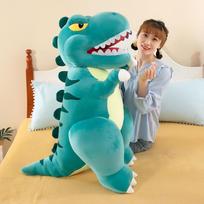 Mieli 80/100cm milžiniški dinozaurų pliušiniai žaislai, animacinių filmukų prikimšti T-Rex lėlės mergaitėms, berniukams, gimtadienio dovana 80cm
