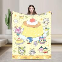 Tamagotchis Mimitchi Blanket Cover Coral Fleece Plush  Ultra-Soft Throw Blanket for Car Sofa Couch Bedspread 75x90cm