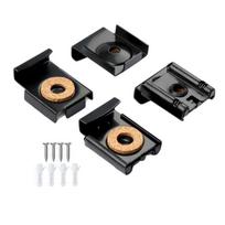 Pack Of 4 Mirror Clip With Soft Cork Pad & Screw For Secure Glass Mounting In Bathroom Or Bedroom Glass Holder Clamp