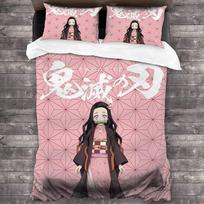 Nezuko Kamado Bedding Set Anime Muichiro tokito Duvet Cover Comforter Bed Linen Single Twin Full Queen Size Kids Girl Boys Gift 200x200cm