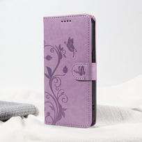 Butterfly Flower Leather Case For iPhone 17 Air 16 17e 16e 15 14 13 12 Mini 11 Pro Max Plus Flip Wallet Card Slot Book Cover iPhone 15 gray