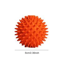 Foot Massage Ball With Spikes Pilates Yoga Sports Fitness Muscle Relaxation Massage Ball Plantar Fasciitis Therapy Ball for Hand oranžinė