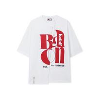FILA X Kolor Beacon Letter Print Simple Casual Short Sleeve T-Shirt Men Tops F11M636102FWT XL white