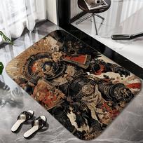 Warhammer 40K Space Marine Floor Mat Printed Large Carpets Room And Bedroom Carpets Bathroom Anti Slip Door MATS Small Carpets 43X75CM gray