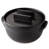 Kamado Rice Cooker, Made in Japan (Can also be used as a rice container) gray