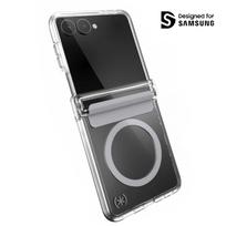 Speck Presidio Perfect-Clear Magnet – MagSafe dėklas Samsung Galaxy Z Flip 8 (skaidrus)