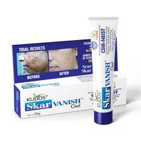 Kudos Skar Vanish Gel 25 g - Advanced Scar Removal Gel for Acne Scars, Dark Spots, Stretch Marks, Cuts & Burn Marks | Fast Skin Repair & Brightenin gray
