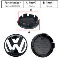 VW Polo Golf 4 5 4pcs 55mm 56mm 65mm Car Wheel Center Hub Caps Cover for VW Volkswagen Golf Polo Passat Touran GTI CC B5 B6 f35 Jetta accessories black