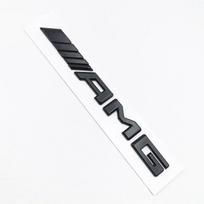 Juodi C43 logotipo raidės BITURBO 4MATIC ženklelis Automobilio galinės žvaigždės lipdukas BITrunk AMG emblema Mercedes Benz AMG W205 W206 C205 black