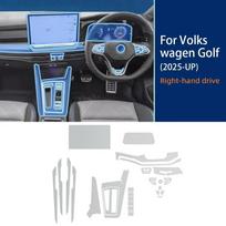 Skirta Volkswagen VW Golf 8.5 2025 Golf 8 MK8.5/7 2024 Interjero plėvelė Skaidri TPU Pavarų svirties panelė GPS centrinė konsolė PPF apsauga right hand drive