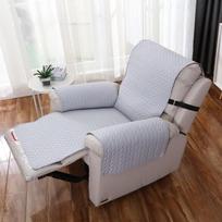 Solid Color Recliner Sofa Cover Mat Non -Slip Single Sofa Slicover Pets Dog Kids Anti -Dirty Armchair Protection Cover Living Room 1 Seat