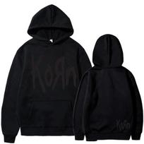 Korn Roko Grupė Raidės Gobtuvėlis Unisex Moterys Hip Hop Harajuku Gobtuvėliai Laisvalaikio Aukštos Gatvės Palaidinė Ruduo Žiema Unisex Gobtuvėliai Unisex 4XL black
