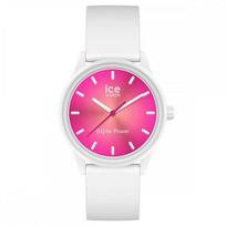 Įgaliotasis platintojas [Ice-Watch] Moteriškas ledo laikrodis 019031 Sun Solar ICE saulės energija Coral Leaf mažas silikoninis diržas pink