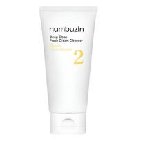 Numbuzin No.2 Deep Clean Creamy Cleansing Foam Rich Bubble Facial Cleanser 120ml white