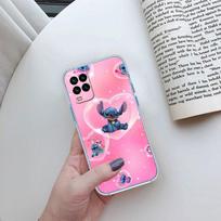 Animacinis Stitch permatomas telefono dėklas, skirtas Motorola Moto Edge 20 30 40 50 S30 Fusion Ultra Pro Neo Lite Motorola Edge 30 Neo pink