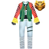 Fortnite Siaubinga Šventė Vaikų Kostiumas Tigro Bosas Kombinezonas Berniukams Gimimo Data Karnavalas Humoriški Šventiniai Kostiumai Berniukams Auksinis Tigras Cosplay Apranga 120cm blue