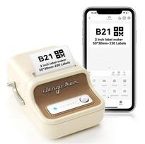 Niimbot B21 Bluetooth Thermal Printer Stickers Beige-Gold Labels