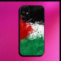 P-Palestina-es-F-Vėliava ŽEMĖLAPIS Telefono dėklas Samsung S25,S24,S21,S22,S23,S30,Ultra,S20,Plus,Fe,Lite,Note,10,9,5G Juodas dangtelis Samsung S235G