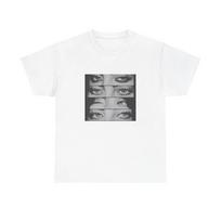 Singer Billie Eilish Eye Collage Graphic Printed Cotton Tshirt for Unisex and Women Summer Clothing Fashion Hiphop Fan Tshirt 4XL gray
