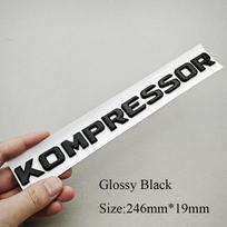 3D ABS Automobilio Raidės Logotipas Kompressor Sparno Šoninė Ženklelio Kamieno Emblema Mercedes Benz A B C E G S Serijoms Lipdukas Priedai MZ5