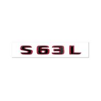 Suitable for Mercedes Benz rear letter sticker C63S GT63S S63LGLE53 SL63S modification W205 W206 C190 X290 W167 black red versi OT4 black