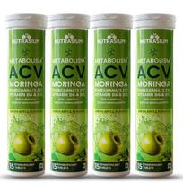 Nutrasium ACV Moringa Metabolism Plus | Apple Cider Vinegar Effervescent Tablet | For Supports Weight Loss, Control Cravings, Convert Fat Into Ene