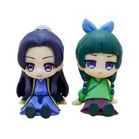 Q Version The Apothecary Diaries Maomao Jinshi Mini Figure Anime Periphery Kawaii Sitting Toys Desktop Car Ornaments Model Gifts black