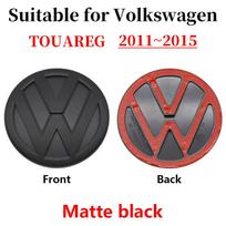 Styling Mouldings For Volkswagen Touareg 2011-2015 Rear Emblem Trunk Badge Logo Rear Tailgate Decal Sticker Compatible With VW T gray