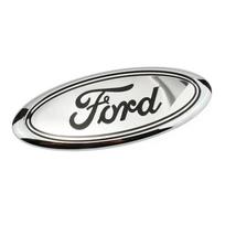 for Ford Fiesta Ranger Focus Explorer Fusion F150 F250 Escape Bronco Mondeo Transit ABS Car Body Trunk Hood Badge Decals Sticker 11.5X4.5CM white