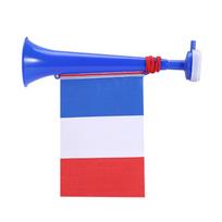 Handheld Air Horn,11  Loud Noise Makers For Sporting Events,Graduation Hand Push Horn,Hand Push Pump Bullhorn blue