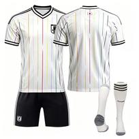 Japan Away No. 7 Kaoru Mikasa Jersey 8 Takumi Minamino 20 Takei Kubo Football Uniform Set, Breathable Quick-Dry Fan Jersey for Men Women Kids XXXL