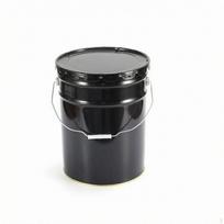 Skardinė kibiras Blizgus paviršius Dažytas metalas Užlenktas kraštas 10L 20L Black Bucket
