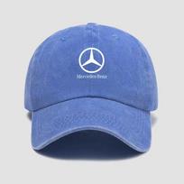 Raktų pakabukas Atsitiktinė kepuraitė su snapeliu Automobilio logotipas Medvilninė kepuraitė Reguliuojama beisbolo kepurė Mercedes Benz A C E klasėms W203 W204 W205 W176 W177 mėlyna