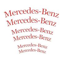 6 VNT./KOMPLEKTAS Automobilio Stabdžių Suportų Lipdukai Dekoracijos Mercedes Benz W166 W212 W213 W246 W176 W177 W205 C180 C63 W167 GLE GLK