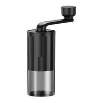Small Household Coffee Bean Grinder Hand Crank Portable Adjustable Grinder  Camping B Style gray