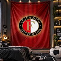 Sieninis gobelenas Feyenoord spaudinio audinys svetainei, miegamajam, namų dekoravimui 130cmx150cm