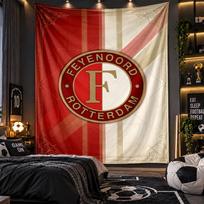 Sieninis gobelenas Feyenoord spaudinio audinys svetainei, miegamajam, namų dekoravimui 150cmx200cm
