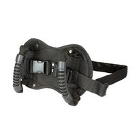 Rear Passenger Grab Handle for Motorcycle Seat, Buckle and Strap Mounted Hand Grip With Woven Fabric Base for Everyday Travel, Black 1 black