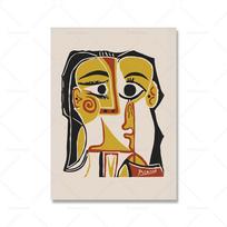 Abstraktus Vintažinis Paveikslas Pablo Picasso Parodos Drobės Plakatas Meno Spaudai Muziejus Moderni Galerija Sienos Paveikslas Namų Dekoras Dovana 60x90cm No Framed