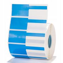 Niimbot terminės etiketės K3 ir K3W spausdintuvams, 38 × 25 + 40 mm, 1000 vnt., mėlynos