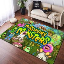 3D My Singing Monsters Video Game Cartoon Area Rug,Carpet for Home Living Room Bedroom Sofa Doormat Decor,kid Non-slip Floor Mat 150x200cm