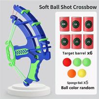 Archery Catapult@Children Parent-child Indoor plus Outdoor% Shooting Playthings Target EVAandSponge Ball. Bucket Children*Puzzle Toy Present blue