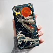 Dėklas ZTE Nubia Music 2 Z2460 Z2353 Music2 Telefonui Mielas Triušis Juodas Dangtelis ZTE Nubia Music Minkštas TPU Silikoninis Dėklas ZTE nubia Music black