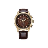 Citizen Eco-Drive Series Fashion Casual Solar Quartz Watch Men watches Brown CA0612-14X [|3+2 Extended Warranty] brown