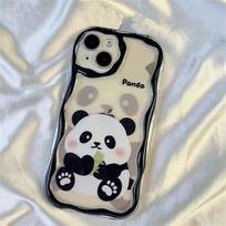 Phone Case for Huawei Honor 90 Lite 20 50 SE Nova 5T 11 7 9 10 P30 P40 Mate 30 40 Pro Cartoon 3D Panda Ears Soft Wavy Cover P30 gray
